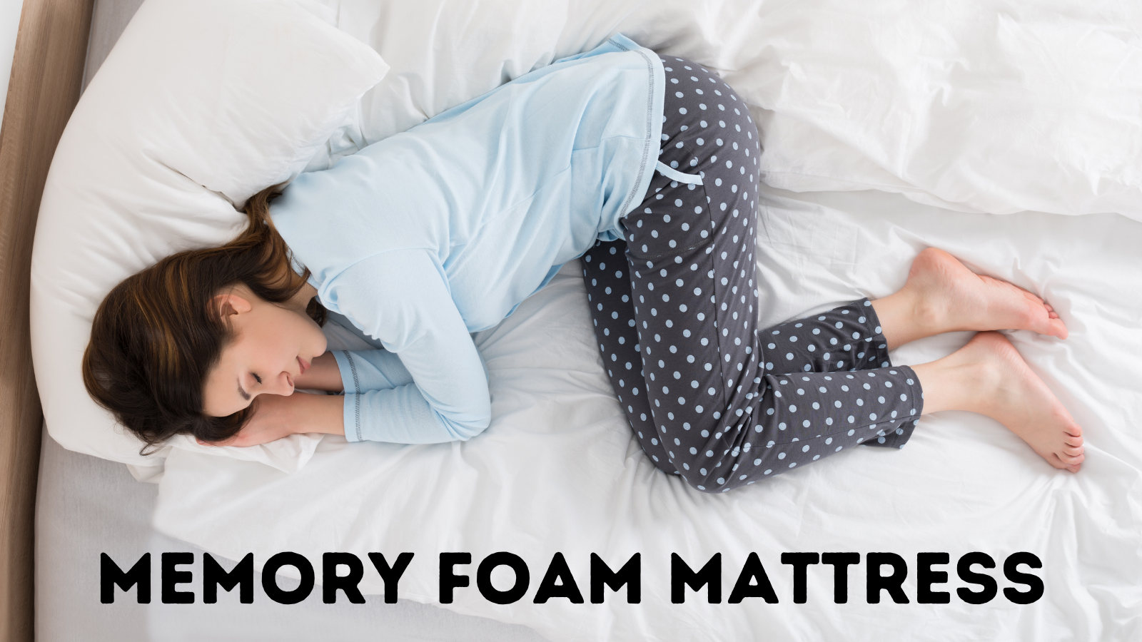 woman sleeping on a memory foam mattress
