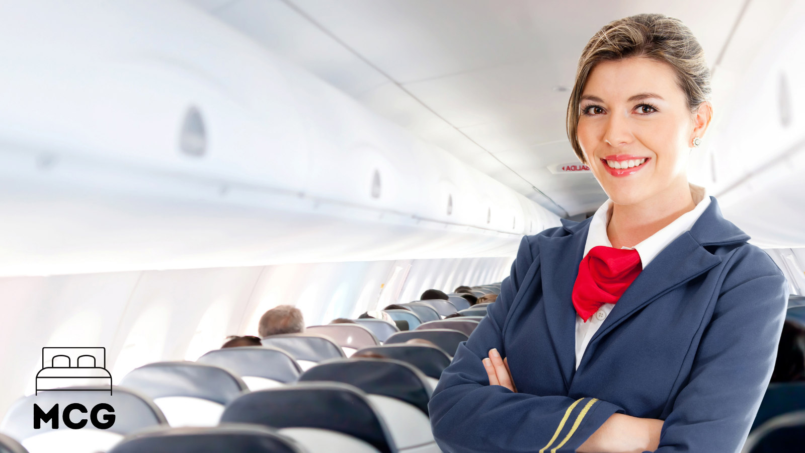 flight attendant on a plane