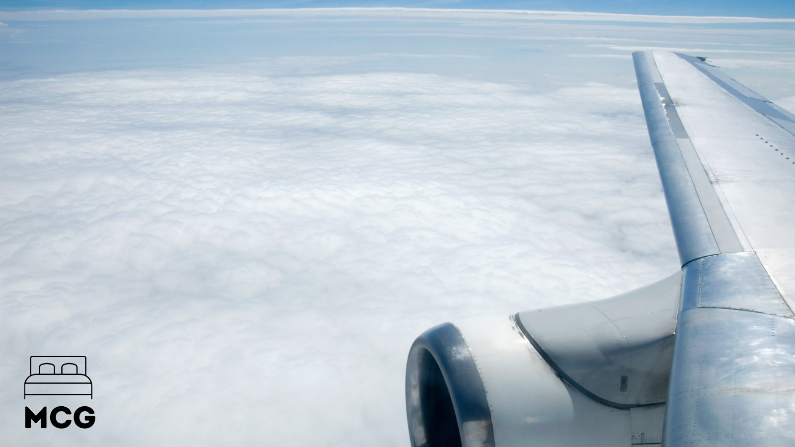 looking out airplane window