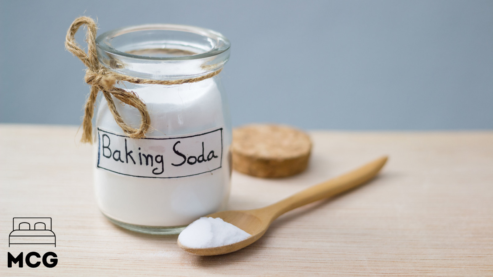 baking soda in a glass jar