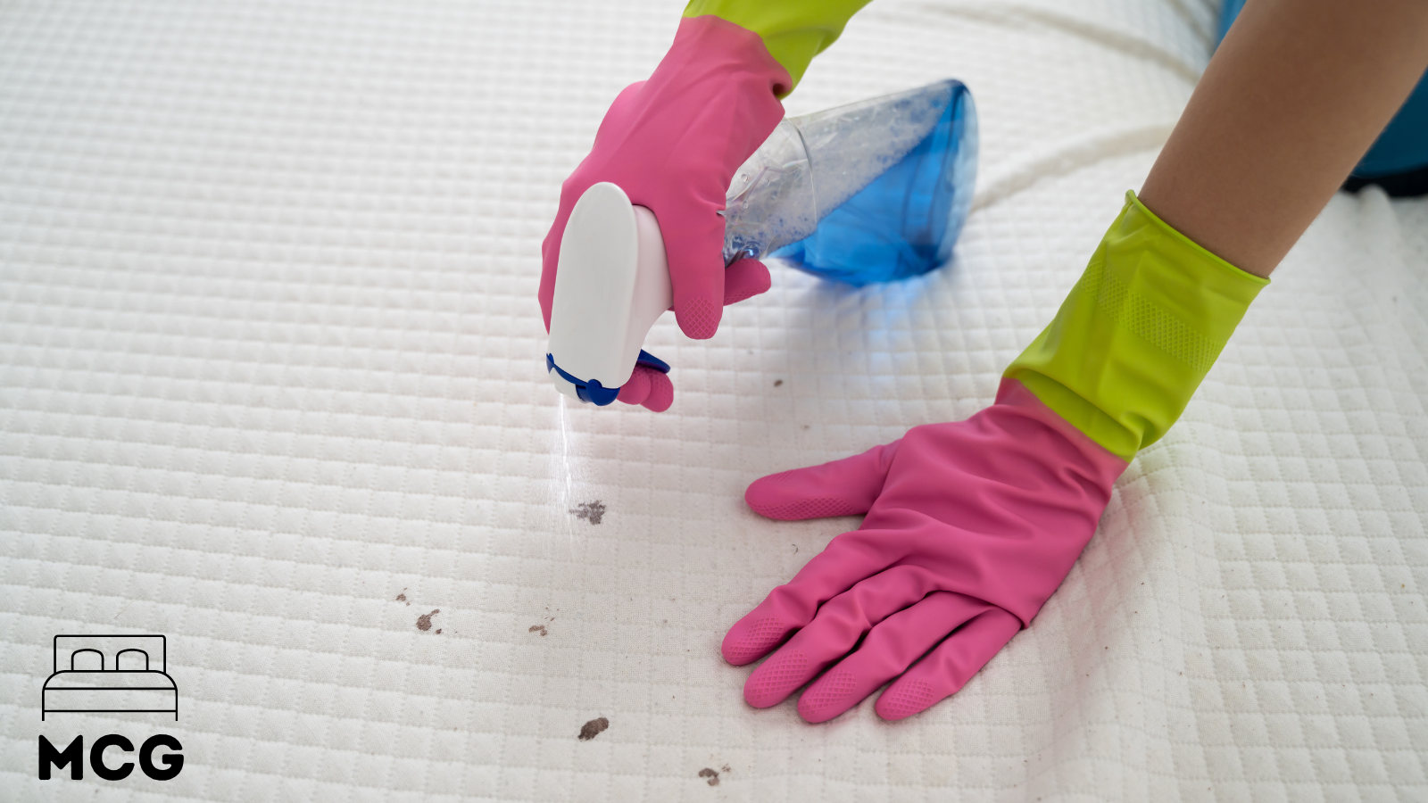 cleaning blood stain on a mattress