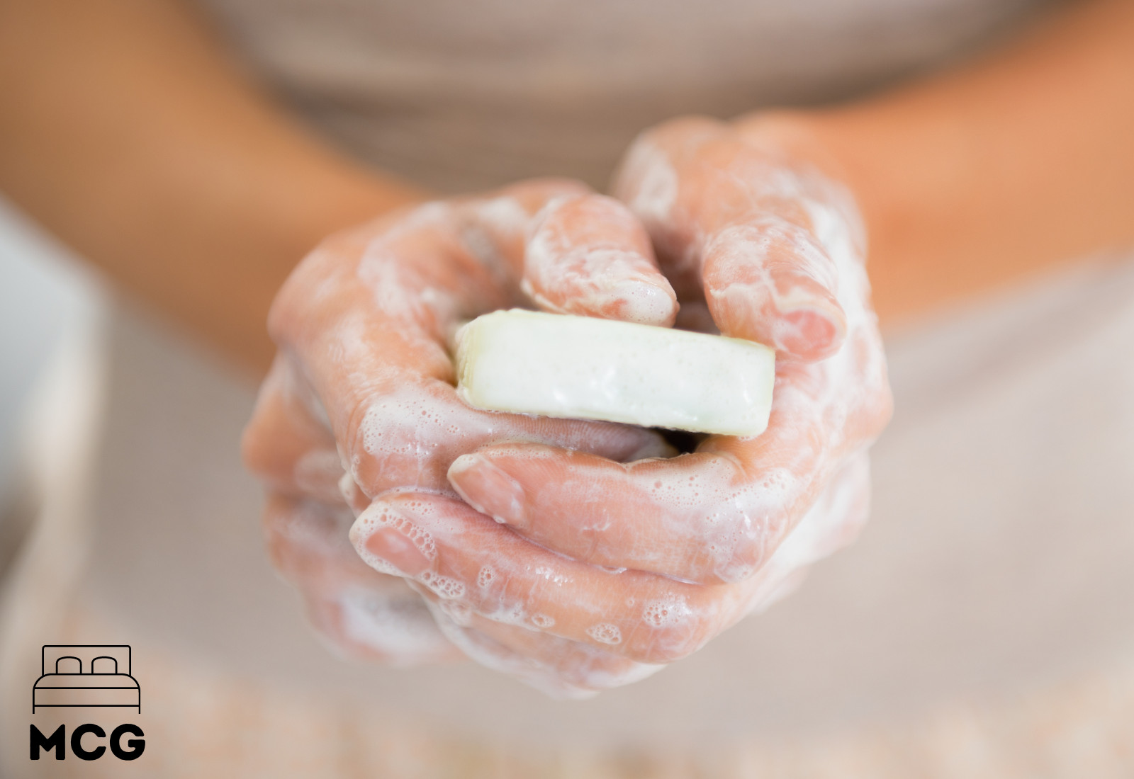 hand soap in a pair of hands