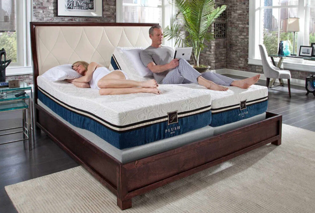 man and woman resting on the plush beds cool bliss mattress