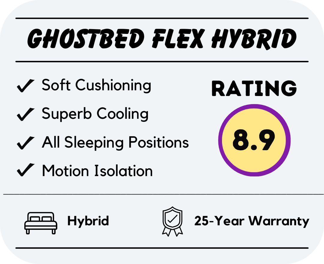 ghostbed flex hybrid mattress overview and overall rating