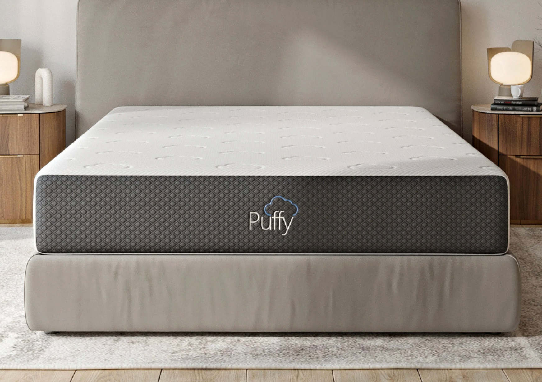 puffy cloud mattress - front view of mattress 